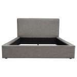 Cloud 43" Low Profile Queen Bed in Grey Fabric by Diamond Sofa - Decorian Group