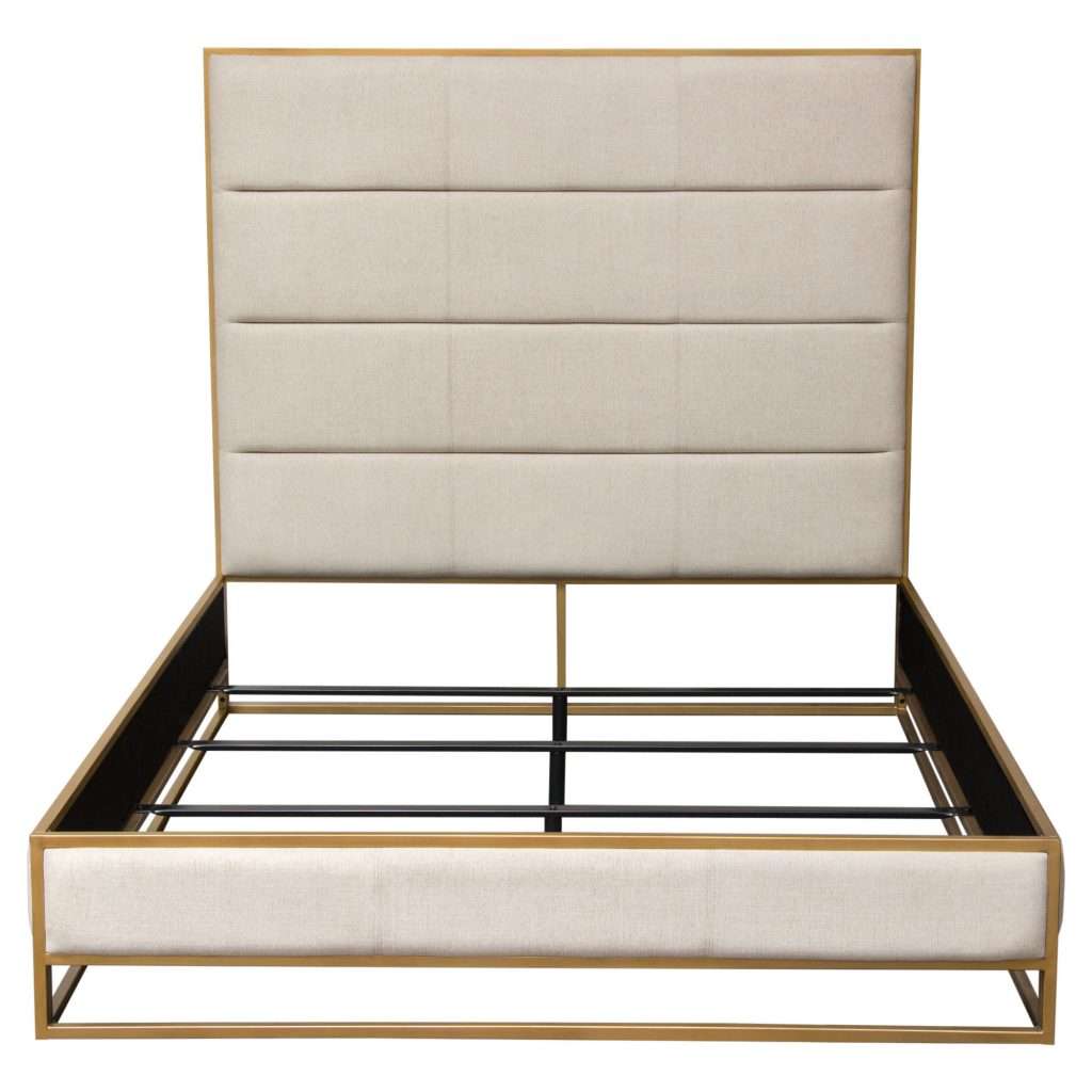 Empire Eastern King Bed in Sand Fabric