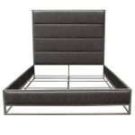 Empire Queen Bed in Weathered Grey PU by Diamond Sofa - Decorian Group