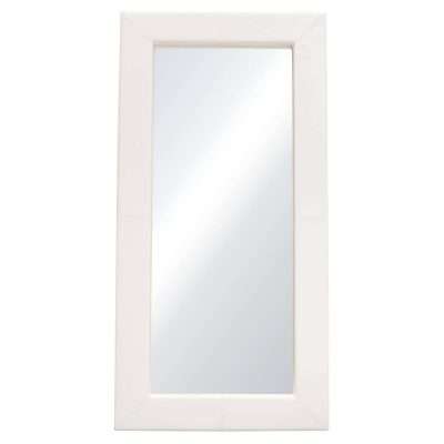 Luxe Free-Standing Mirror w/ Locking Easel Mechanism in White PU by Diamond Sofa - Decorian Group
