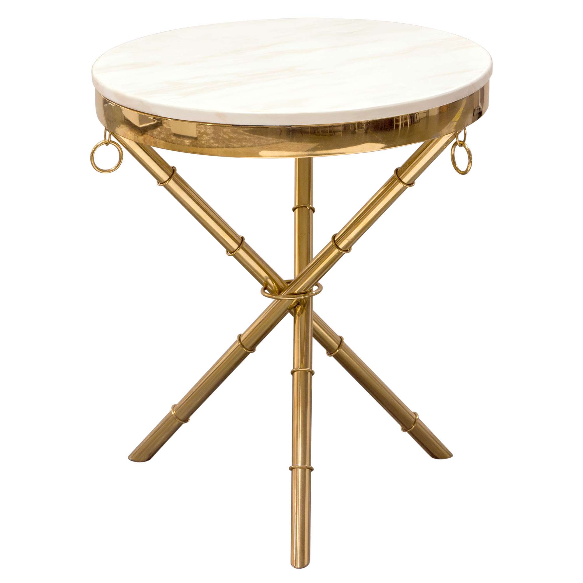 Reed Round Accent Table by Diamond Sofa - Decorian Group