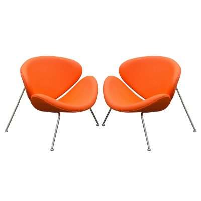 Set of (2) Roxy Orange Accent Chair by Diamond Sofa - Decorian Group