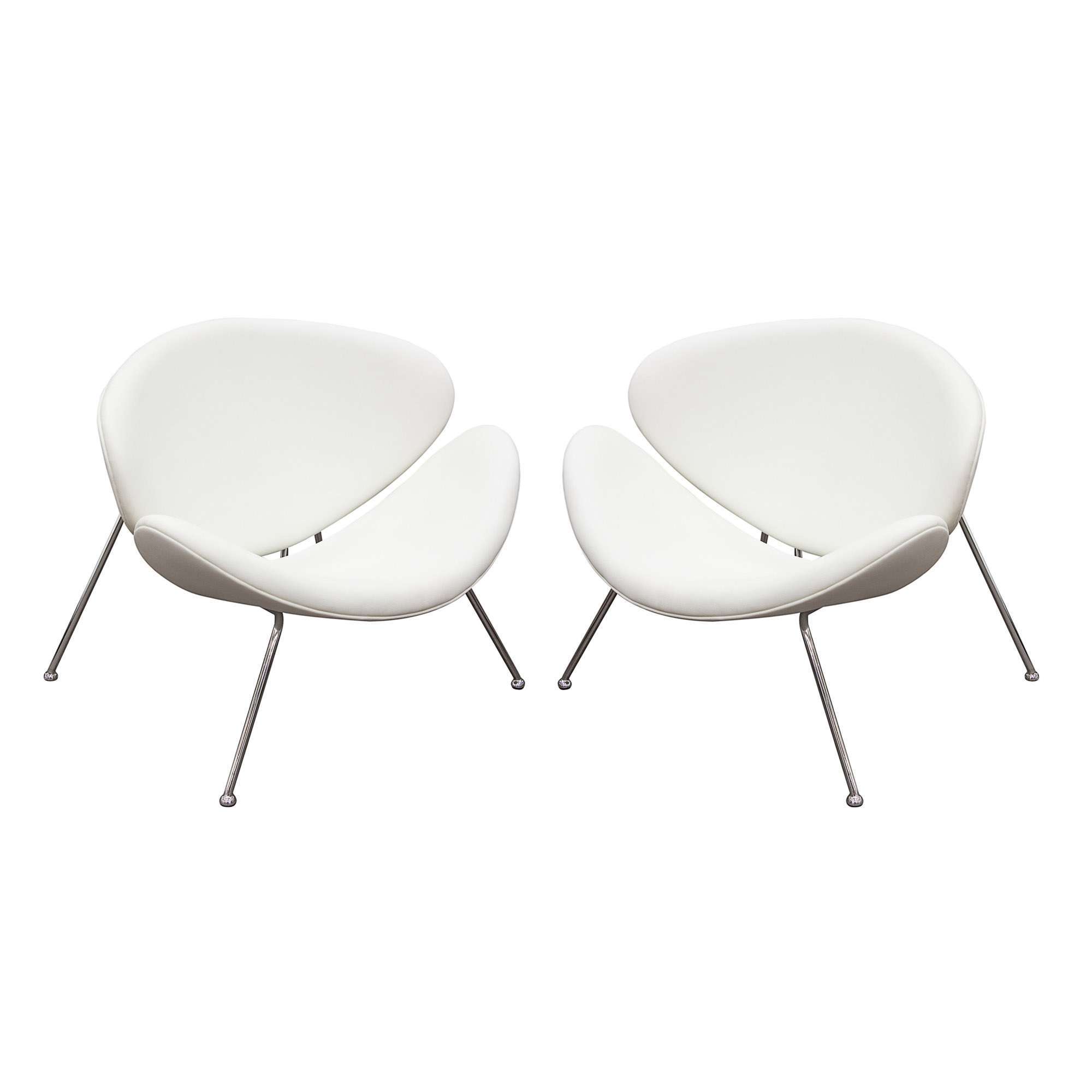 Set of (2) Roxy White Accent Chair by Diamond Sofa - Decorian Group