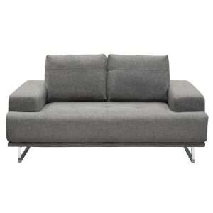 Russo Loveseat w/ Adjustable Seat Backs in Space Grey Fabric by Diamond Sofa - Decorian Group