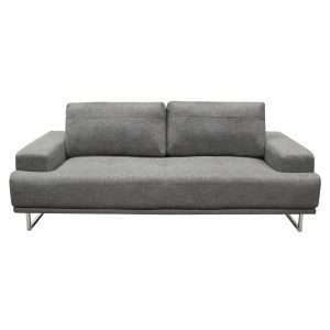 Russo Sofa w/ Adjustable Seat Backs in Space Grey Fabric by Diamond Sofa - Decorian Group