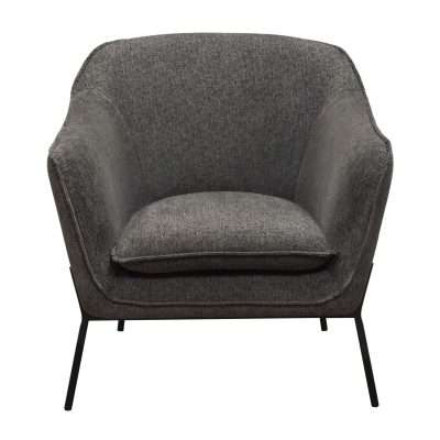 Status Accent Chair in Grey Fabric by Diamond Sofa - Decorian Group