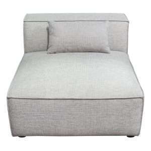 Vice Armless Chair in Barley Fabric by Diamond Sofa - Decorian Group